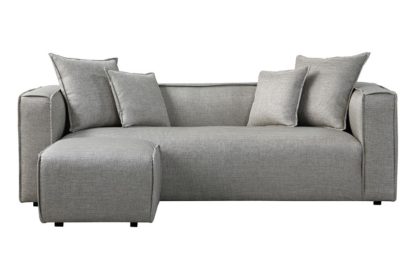 1c1d78028be18d3e16f45c7cc2186be084d1bb650a53f551295774c3fa31584e.jpg An Image of Max Three Seat Corner Sofa - Silver