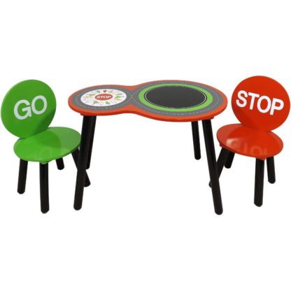 An Image of Red Racing Car Children's Table and 2 Chairs