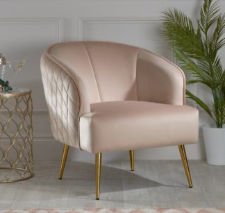 An Image of Bella Pink Fabric Chair