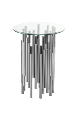 An Image of Rubell Silver Side Table