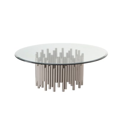 An Image of Rubell Silver Coffee Table
