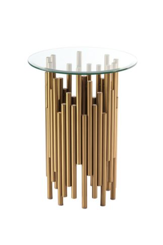 An Image of Rubell Brass Side Table