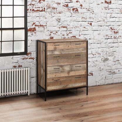 An Image of Urban Rustic 4 Drawer Chest