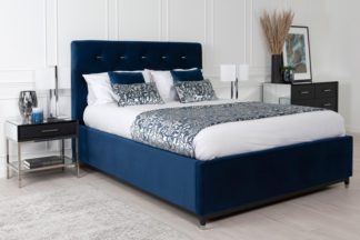 An Image of Bonn Storage Bed Royal Blue