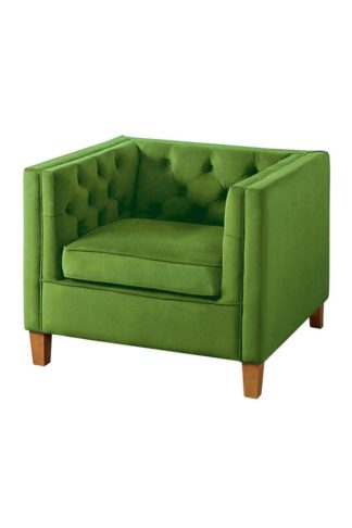 An Image of Miasto Armchair Emerald Green Velvet