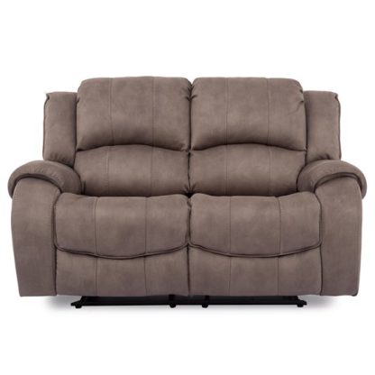 b7e7de41d05dfd61bb45122052a8228a2b34e325a74ca1d124024e68d3e810ee.jpg An Image of Ryan Textured Fabric 2 Seater Electric Recliner Sofa In Smoke