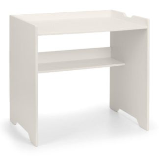 An Image of Pluto Stone White Wooden Desk