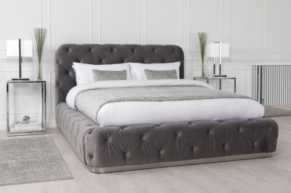 An Image of Frankfurt Storage Bed Grey