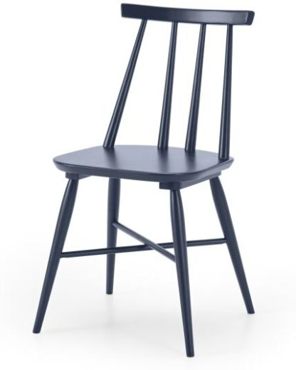 An Image of Bromley Dining Chair, Deep Navy
