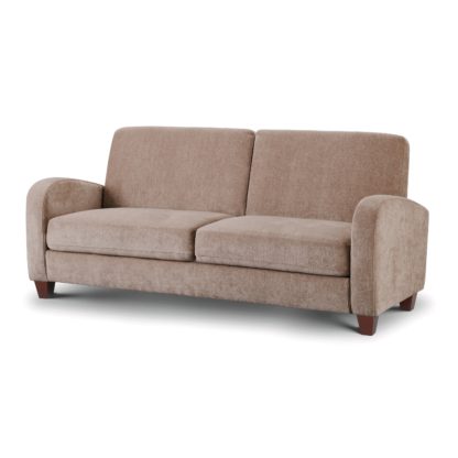 An Image of Vivo Mink Fabric 3 Seater Sofa