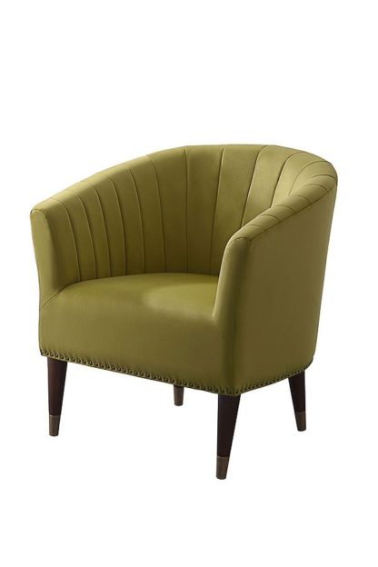 An Image of Bellini Armchair Olive Velvet