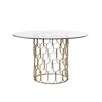 An Image of Pino Brass Dining Table