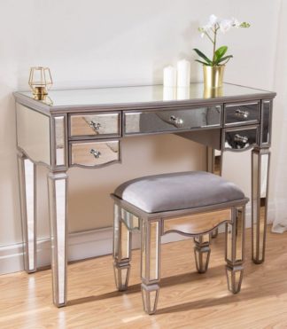 An Image of Elysee Mirrored 5 Drawer Dressing Table