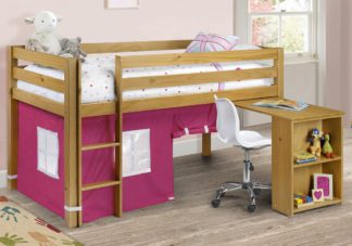 An Image of Fabric Mid Sleeper Storage Bed Frame 3ft Single