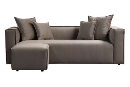 An Image of Max Three Seat Corner Sofa - Taupe
