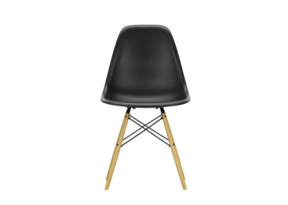 An Image of Vitra Eames DSW Chair New Height Ice Grey Dark Maple