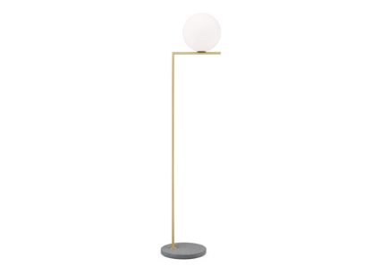 03d169a382ac324e2e19cd38537cd62e49eaefea5be86508e3b8cdfb73aa8920.jpg An Image of Flos Ic Outdoor F2 Floor Lamp Brushed Brass