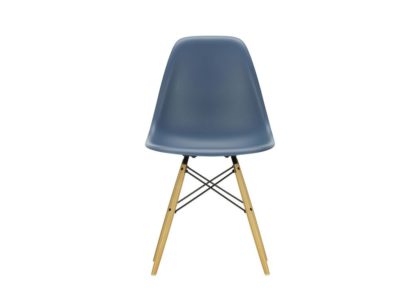 An Image of Vitra Eames DSW Chair New Height Ice Grey Dark Maple