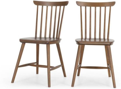 086ebcaa2bdb10fd4a84baa4c5acd5dc6bb9f92f8648a7497320068e171f5978.jpg An Image of Set of 2 Deauville Dining Chairs, Dark stain Oak