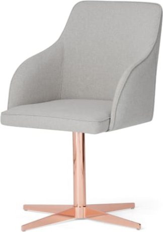 An Image of Keira Office Chair, Hail Grey & Copper