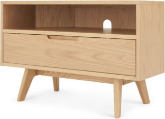 An Image of Jenson Corner TV Stand, Oak