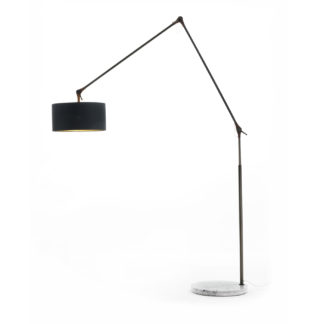 An Image of Porada Gary Big Floor Lamp Walnut Marble Base