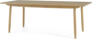 An Image of Asger 8 Seat Dining Table, Oak Effect
