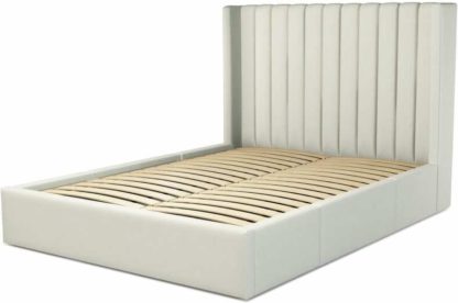 An Image of Custom MADE Cory Double size Bed with Drawers, Putty Cotton
