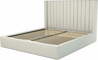 An Image of Custom MADE Cory Super King size Bed with Ottoman, Putty Cotton