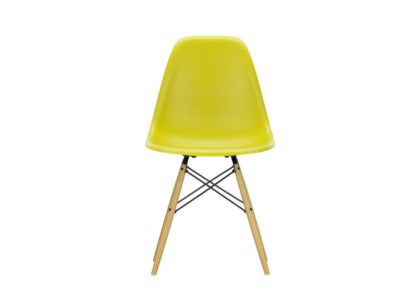 An Image of Vitra Eames DSW Chair New Height Ice Grey Dark Maple