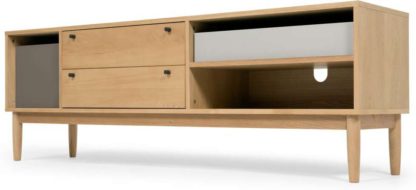An Image of Campton Wide TV Stand, Oak