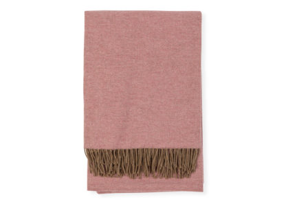 An Image of Heal's Two Tone Merino Throw Rose