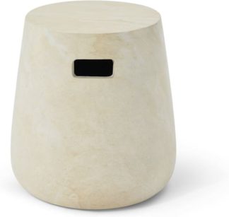 An Image of Edson Garden Stool, Marble Effect