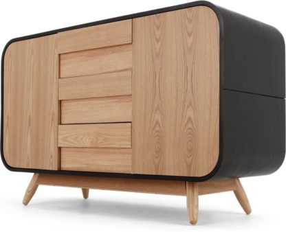 An Image of Esme Sideboard, Black and Ash