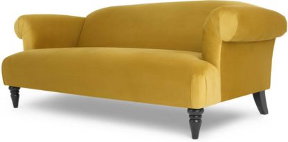 An Image of Claudia 3 Seater Sofa, Antique Gold Velvet