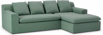 An Image of Benson Right Hand Facing Chaise End Sofa, Clover Green