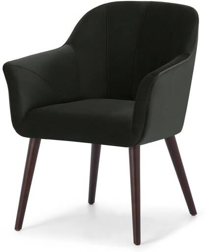An Image of Fordell Carver Dining Chair, Mourne Grey Velvet