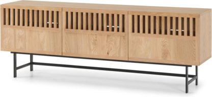 An Image of Amina Wide Media Unit, Oak