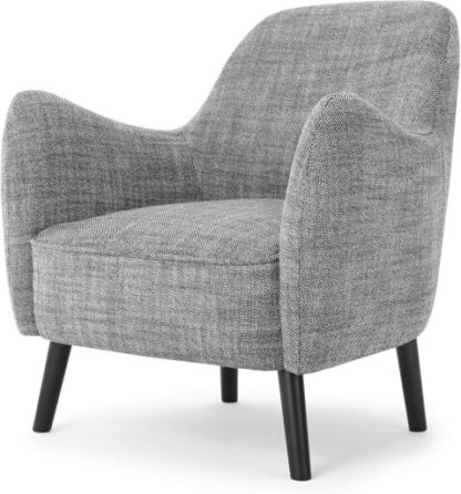 An Image of Davis Accent Armchair, Knight Weave Grey