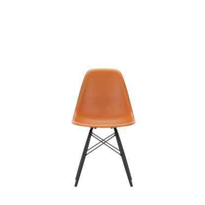 An Image of Vitra Eames DSW Chair New Height Ice Grey Dark Maple