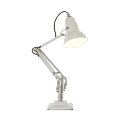 An Image of Anglepoise Original 1227 Mini Desk Lamp Linen White