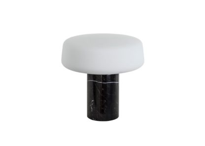 An Image of Case Solid Table Lamp Large Carrara Marble