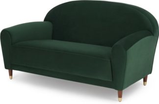 An Image of Carlton 2 Seater Sofa, Laurel Green Velvet