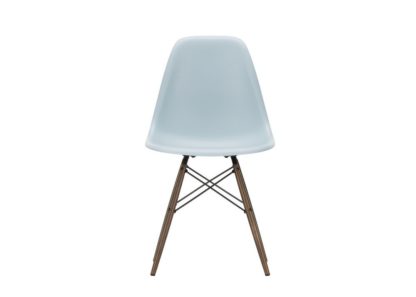 An Image of Vitra Eames DSW Chair New Height Ice Grey Dark Maple