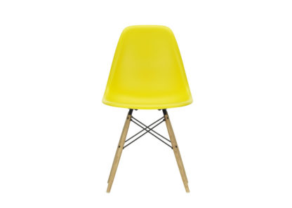 An Image of Vitra Eames DSW Chair New Height Ice Grey Dark Maple