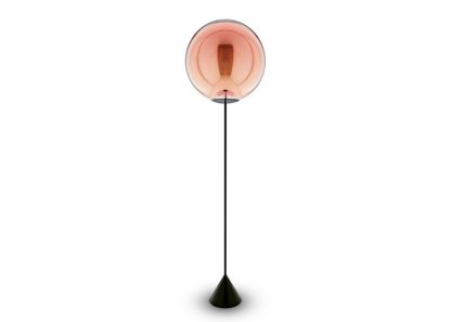 An Image of Tom Dixon Globe Cone Floor Lamp LED Chrome