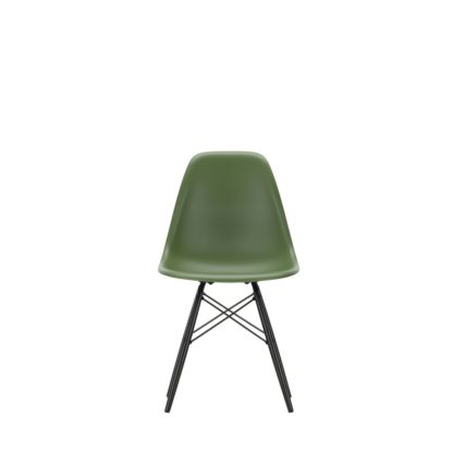 An Image of Vitra Eames DSW Chair New Height Ice Grey Dark Maple