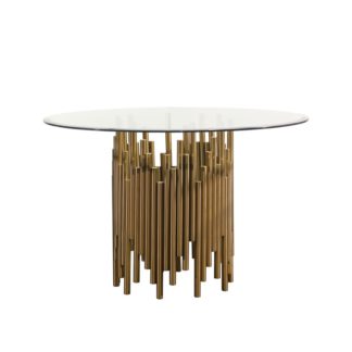 An Image of Rubell Brass Dining Table
