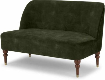 An Image of Harpo 2 Seater Sofa, Evergreen Velvet