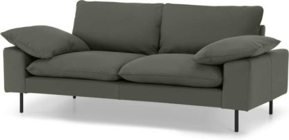 An Image of Fallyn Large 2 Seater Sofa, Nubuck Loden Leather
